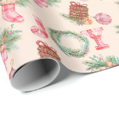 Rustikales Weihnachtsgottesgeschenk Geschenkpapier (Rolleneckpunkt)