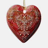 Rustikales Weihnachtskeks dekoriert Urlaub Keramik Ornament (Rechts)