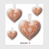 Rustikales Weihnachtskoch dekoriert Traditionell Aufkleber (Blatt)