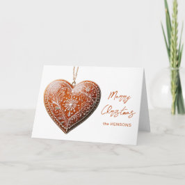 Rustikales Weihnachtskoch dekoriert Traditionell Feiertagskarte