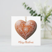 Rustikales Weihnachtskoch dekoriert Traditionell Feiertagskarte (Stehend Vorderseite)