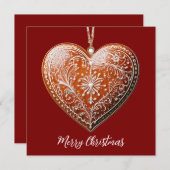 Rustikales Weihnachtskoch dekoriert Traditionell Feiertagskarte (Vorne/Hinten)