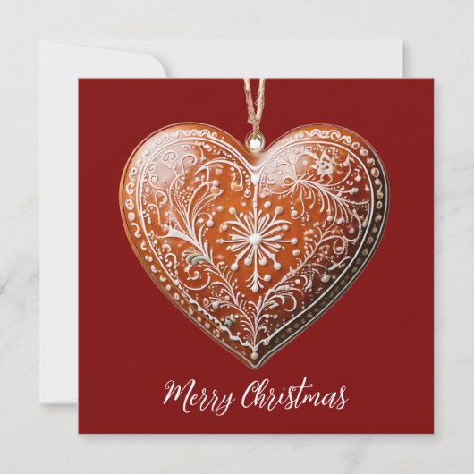 Rustikales Weihnachtskoch dekoriert Traditionell Feiertagskarte (Vorderseite)