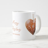 Rustikales Weihnachtskoch dekoriert Traditionell Jumbo-Tasse (Vorderseite Rechts)