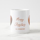 Rustikales Weihnachtskoch dekoriert Traditionell Jumbo-Tasse (Vorderseite)