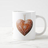 Rustikales Weihnachtskoch dekoriert Traditionell Jumbo-Tasse (Rechts)