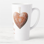 Rustikales Weihnachtskoch dekoriert Traditionell Milchtasse (Rechts)