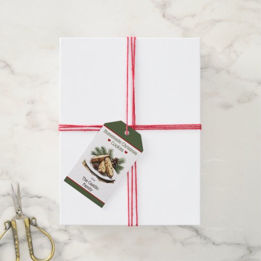 Rustikales Weihnachtskohl Geschenkanhänger (Mit Garn)