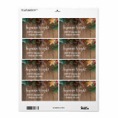 Rustikales Weihnachtslabel (Vorne)
