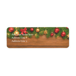 Rustikales Weihnachtslabel – Anpassbar