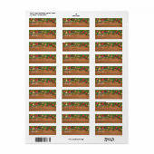 Rustikales Weihnachtslabel – Anpassbar (Vorne)