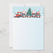 Rustikales Weihnachtslandschaft Unternehmen mistle Einladung (Rückseite)