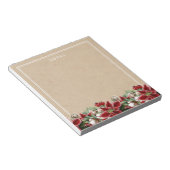 Rustikales Weihnachtslied Notizblock (angewinkelt)