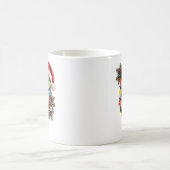 Rustikales Weihnachtsmonogramm Buchstabe U Kaffeetasse (Mittel)