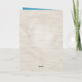 Rustikales Weihnachtsmoose Kiefernkiefer Familienh Dankeskarte (Rückseite)