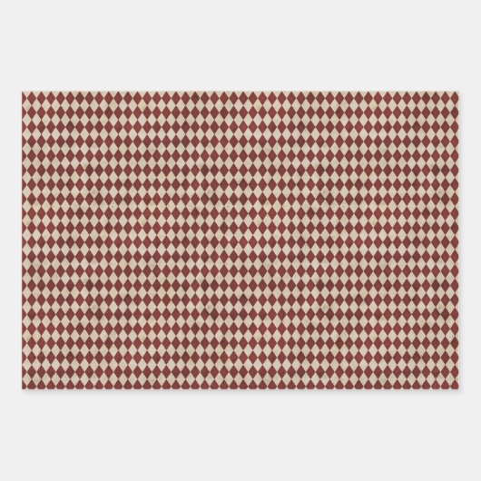 Rustikales Weihnachtsopfpapier Geschenkpapier Set (Vorderseite)