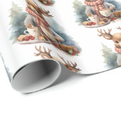 Rustikales Weihnachtspapier Geschenkpapier (Rolleneckpunkt)