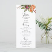 Rustikales Weihnachtsprogramm Programm (Stehend Vorderseite)