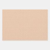 Rustikales Weihnachtsrot und Beige Wrapping Paper Geschenkpapier Set (Vorderseite 3)
