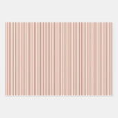 Rustikales Weihnachtsrotes Kariertes Wrapping Papi Geschenkpapier Set (Vorderseite 3)