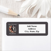 Rustikales Weihnachtsschwarzes Pferd Roter Kranz (Insitu)