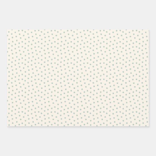 Rustikales Weihnachtssee Camping Rot & Grün Geschenkpapier Set (Vorderseite 3)