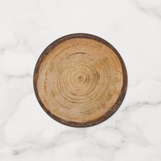 Rustikales Weihnachtsstag Foto Gold Monogram Konfetti (Klein Vorderseite)