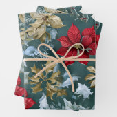 Rustikales Weihnachtswaschpapier Geschenkpapier Set (Beispiel)