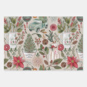 Rustikales Weihnachtswasser Geschenkpapier Set (Vorderseite 2)