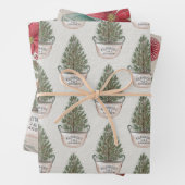 Rustikales Weihnachtswasser Geschenkpapier Set (Beispiel)