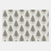 Rustikales Weihnachtswasser Geschenkpapier Set (Vorderseite)