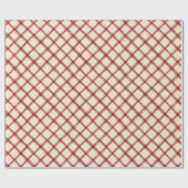 Rustikales Weihnachtswrapping Paper Geschenkpapier (Flach)