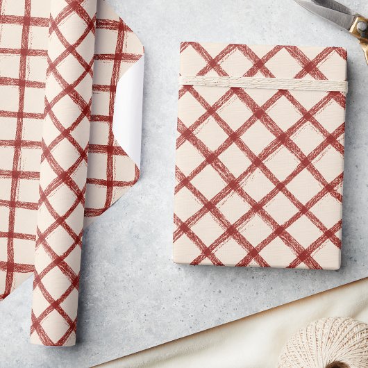 Rustikales Weihnachtswrapping Paper Geschenkpapier