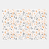 Rustikales Weihnachtswrapping Paper Sheet Set 3 Geschenkpapier Set (Vorderseite 2)