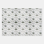 Rustikales Weihnachtswrapping Paper Sheet Set 3 Geschenkpapier Set (Vorderseite 3)