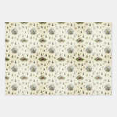 Rustikales Weihnachtswrapping Paper Sheet Set 3 Geschenkpapier Set (Vorderseite 2)