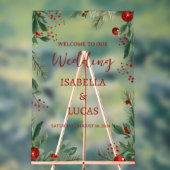 Rustikales Weihnachtszeichen Acrylschild (Neutral)