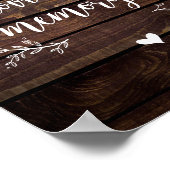 Rustikales Weinbauholz im Gedächtnis, Gedenkstätte Poster (Ecke)