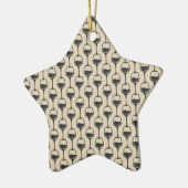 rustikales Weinglas Keramik Ornament (Links)