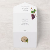 Rustikales Weinkeller Weinkeller Weinberg Hochzeit All In One Einladung (Außenbereich)