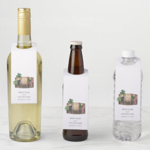 Rustikales Weinkeller Weinkeller Weinberg Hochzeit Flaschenanhänger