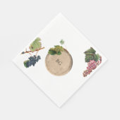 Rustikales Weinkeller Weinkeller Weinberg Hochzeit Serviette (Ecke)