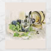 Rustikales Weinlandsiegel Weinetikett (Einzelnes Label)