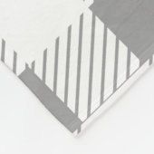 Rustikales Weiß Bauernhaus Kariert & Schwarzwald Fleecedecke (Ecke)