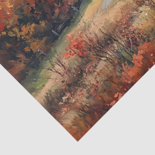 Rustikales Weißbuhnendekoupage Seidenpapier (Ausschnitt)