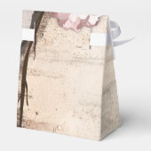 Rustikales Weiße Birke Floral & Hummingbird Party Geschenkschachtel (Rückseite)