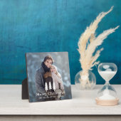 Rustikales Weißer Pine Trees Weihnachtsfest Foto Fotoplatte (InSitu)