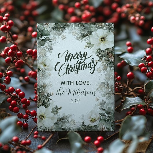 Rustikales Weißes Anemone Weihnachten