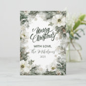 Rustikales Weißes Anemone Weihnachten (Stehend Vorderseite)