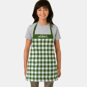 Rustikales Weißes Büffel Kariertes Muster Schürze (Insitu)